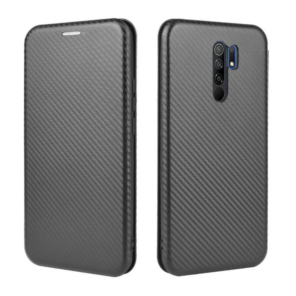 Bescherming Hoesje voor Xiaomi Redmi 9 Folio-hoesje Gekleurde Carbon Silicone