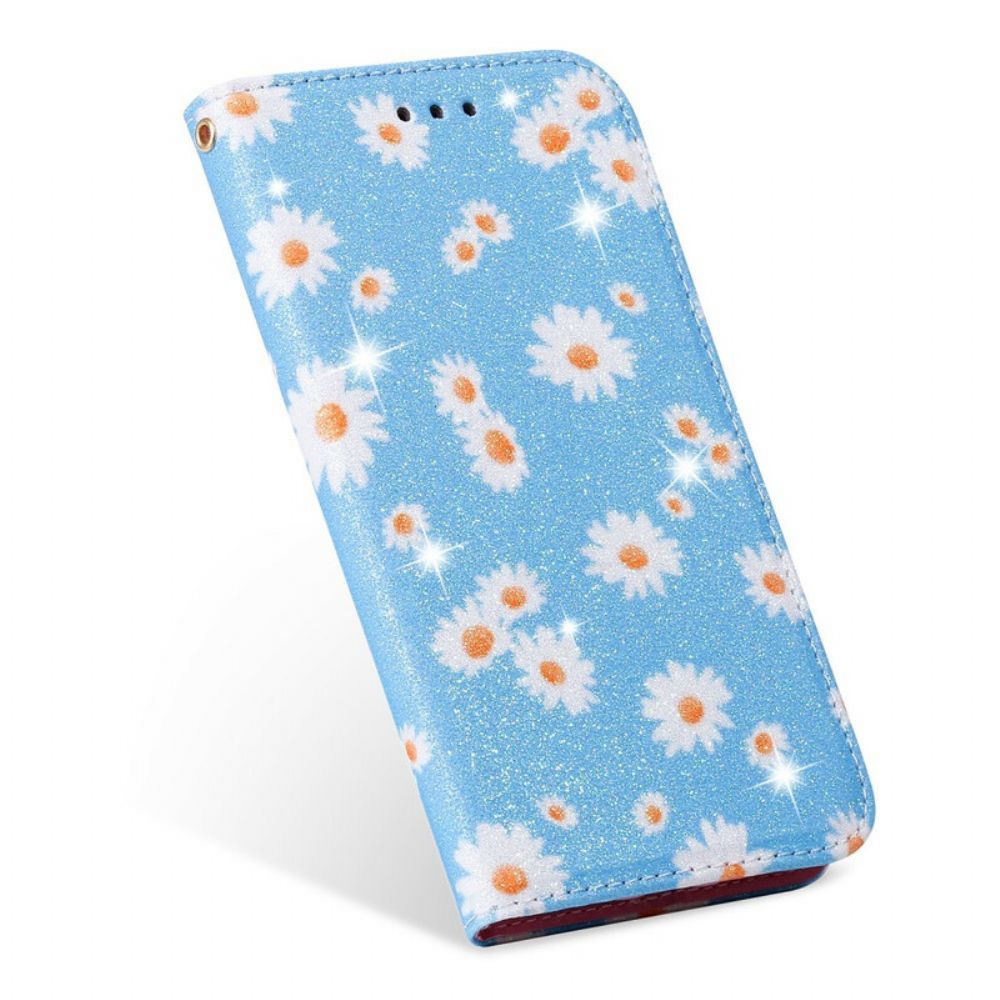 Bescherming Hoesje voor Xiaomi Redmi 9 Folio-hoesje Madeliefjes