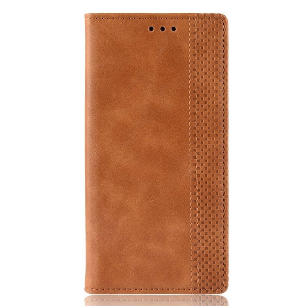 Bescherming Hoesje voor Xiaomi Redmi 9 Folio-hoesje Vintage Gestileerd Leereffect