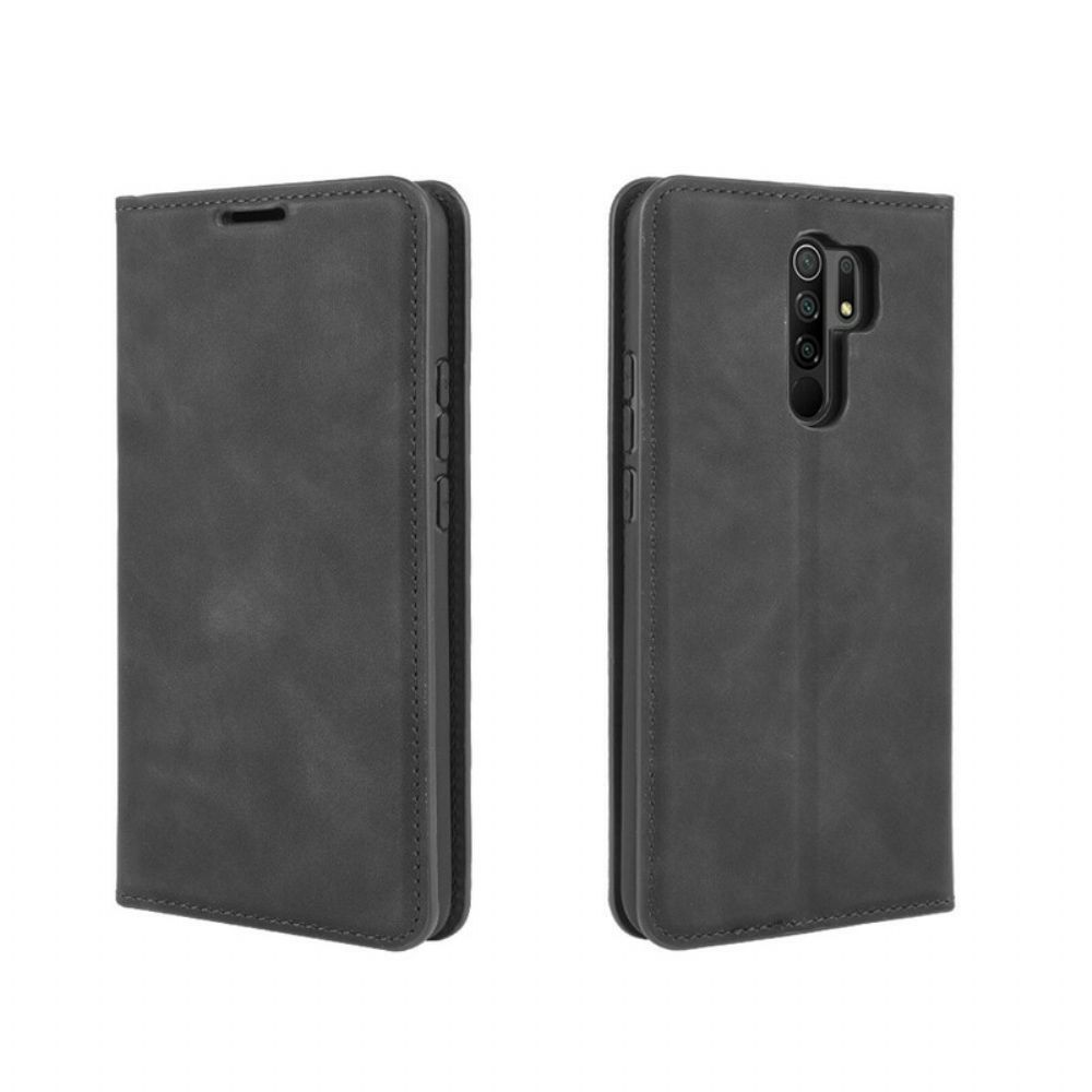 Bescherming Hoesje voor Xiaomi Redmi 9 Folio-hoesje Zacht Leereffect