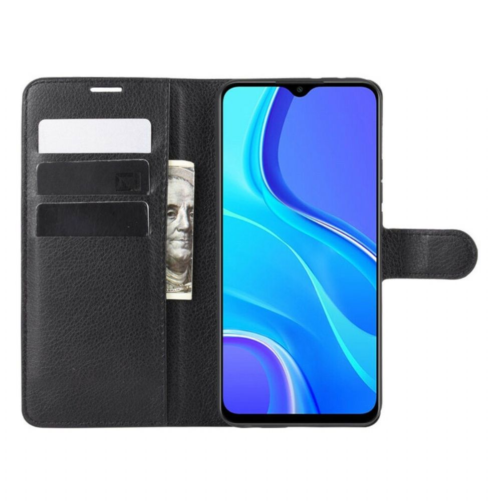 Flip Case voor Xiaomi Redmi 9 Klassiek Kunstleer