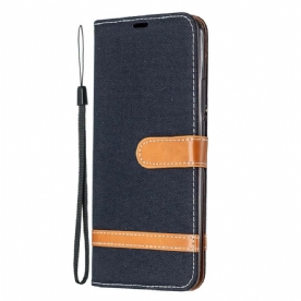 Flip Case voor Xiaomi Redmi 9 Met Ketting Band Met Stof En Leereffect