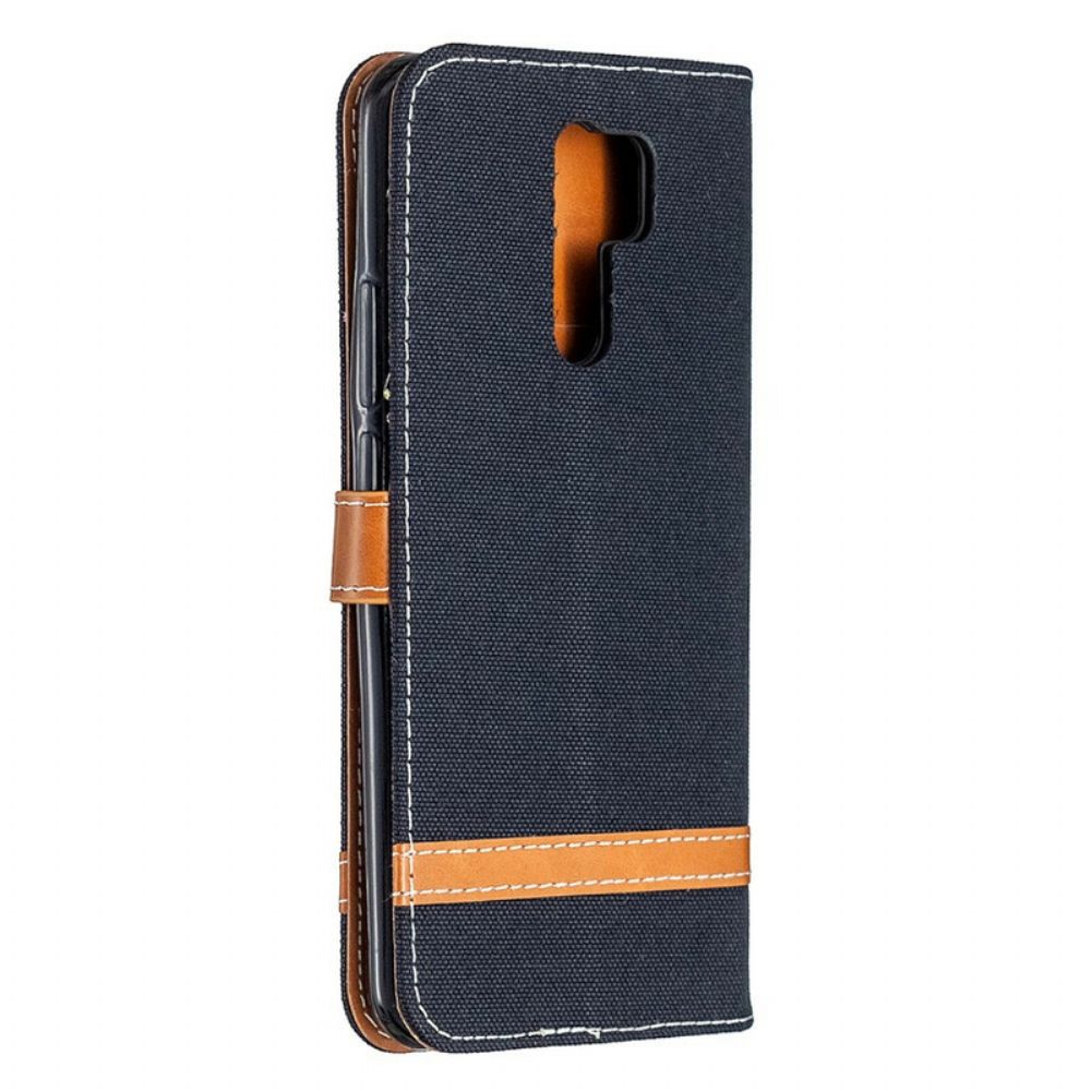 Flip Case voor Xiaomi Redmi 9 Met Ketting Band Met Stof En Leereffect