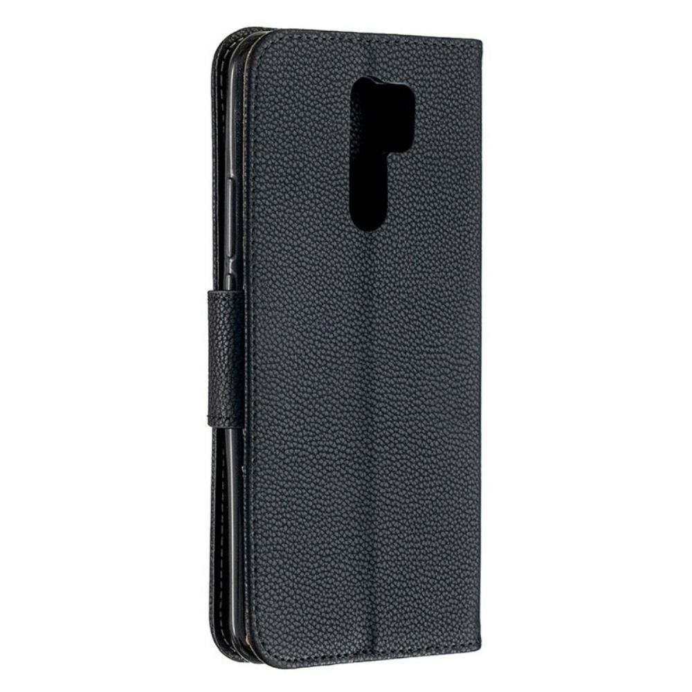 Folio-hoesje voor Xiaomi Redmi 9 Flip Case Litchi Flap Schuin