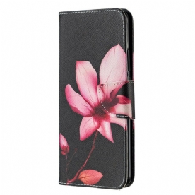 Folio-hoesje voor Xiaomi Redmi 9 Roze Bloem