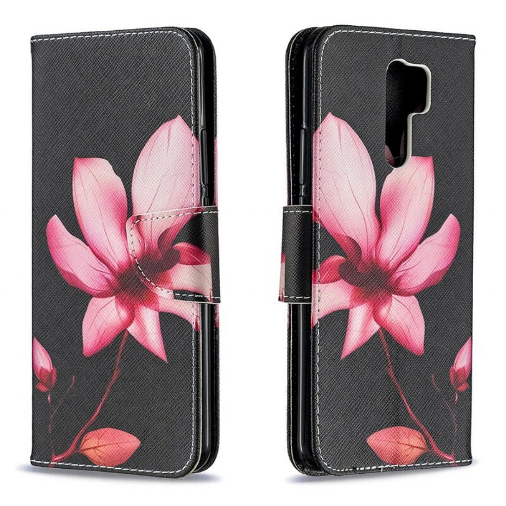 Folio-hoesje voor Xiaomi Redmi 9 Roze Bloem