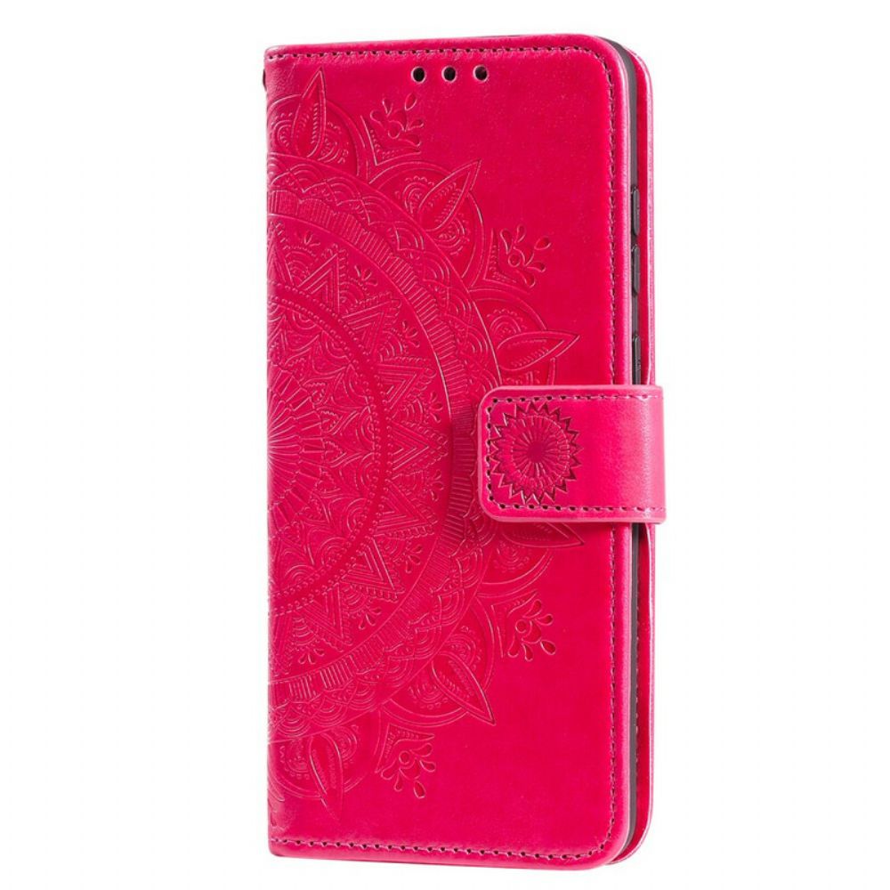 Folio-hoesje voor Xiaomi Redmi 9 Zon Mandala