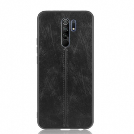 Hoesje voor Xiaomi Redmi 9 Naad Leereffect