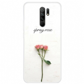 Hoesje voor Xiaomi Redmi 9 Rozen Spuiten