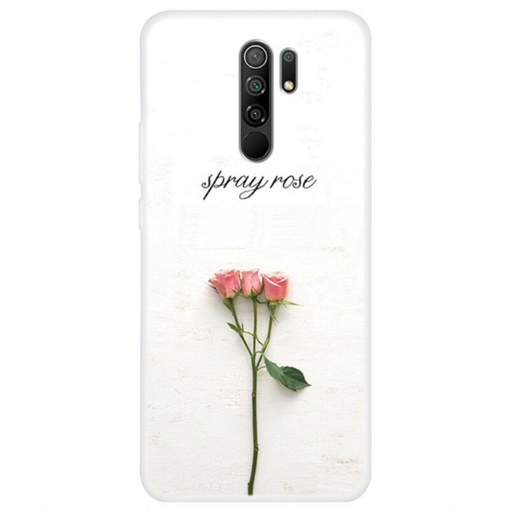 Hoesje voor Xiaomi Redmi 9 Rozen Spuiten