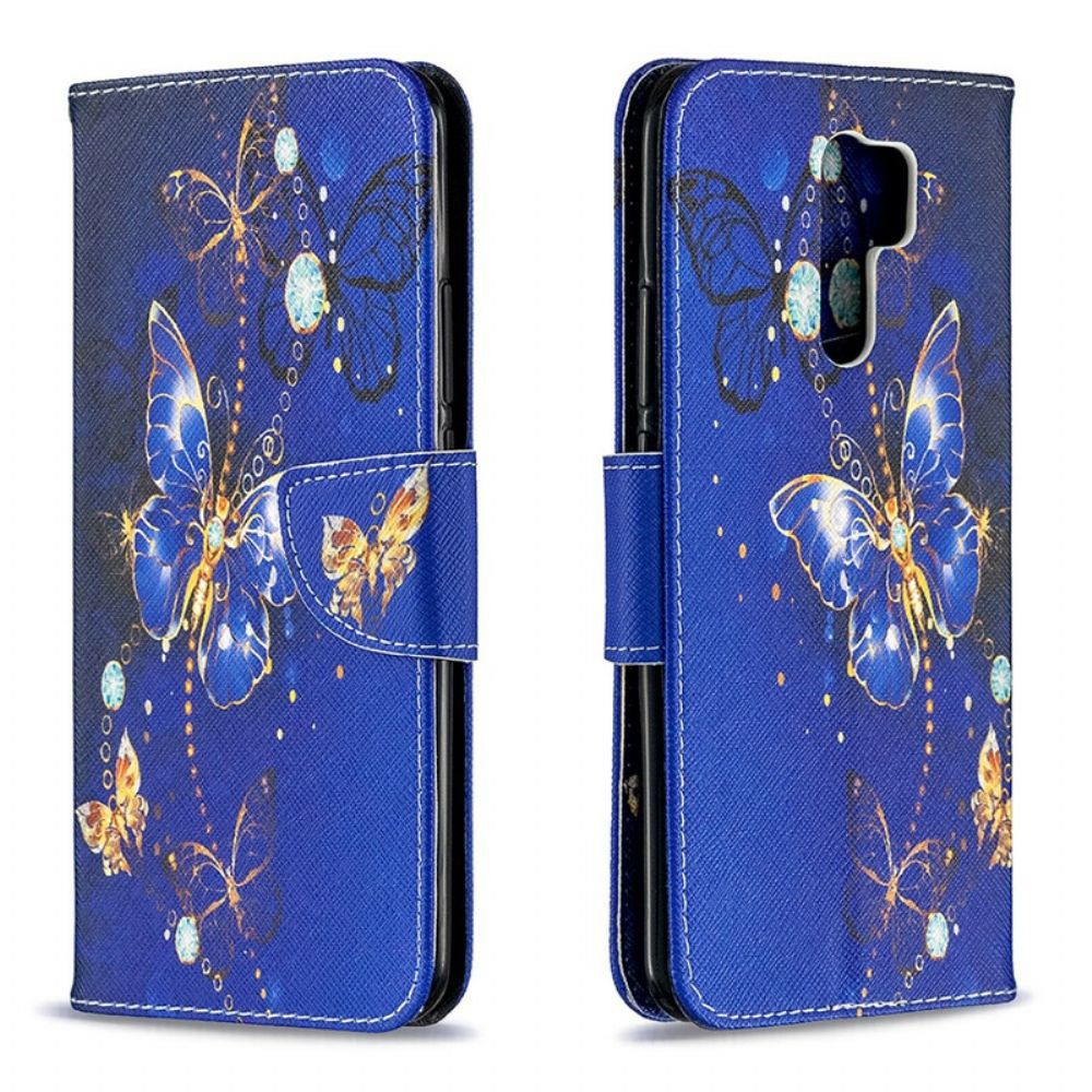 Leren Hoesje voor Xiaomi Redmi 9 Ongelooflijke Vlinders