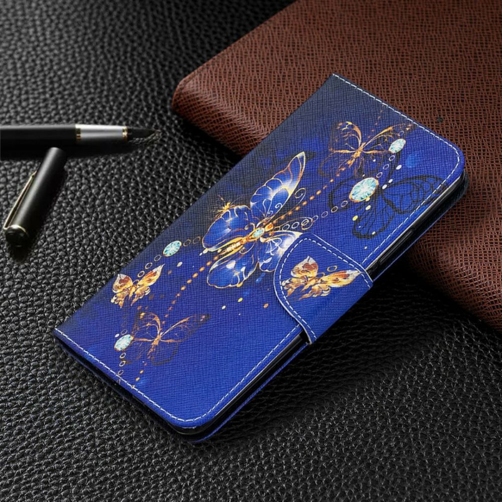 Leren Hoesje voor Xiaomi Redmi 9 Ongelooflijke Vlinders