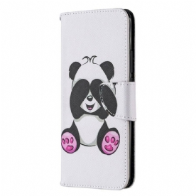 Leren Hoesje voor Xiaomi Redmi 9 Pandaplezier