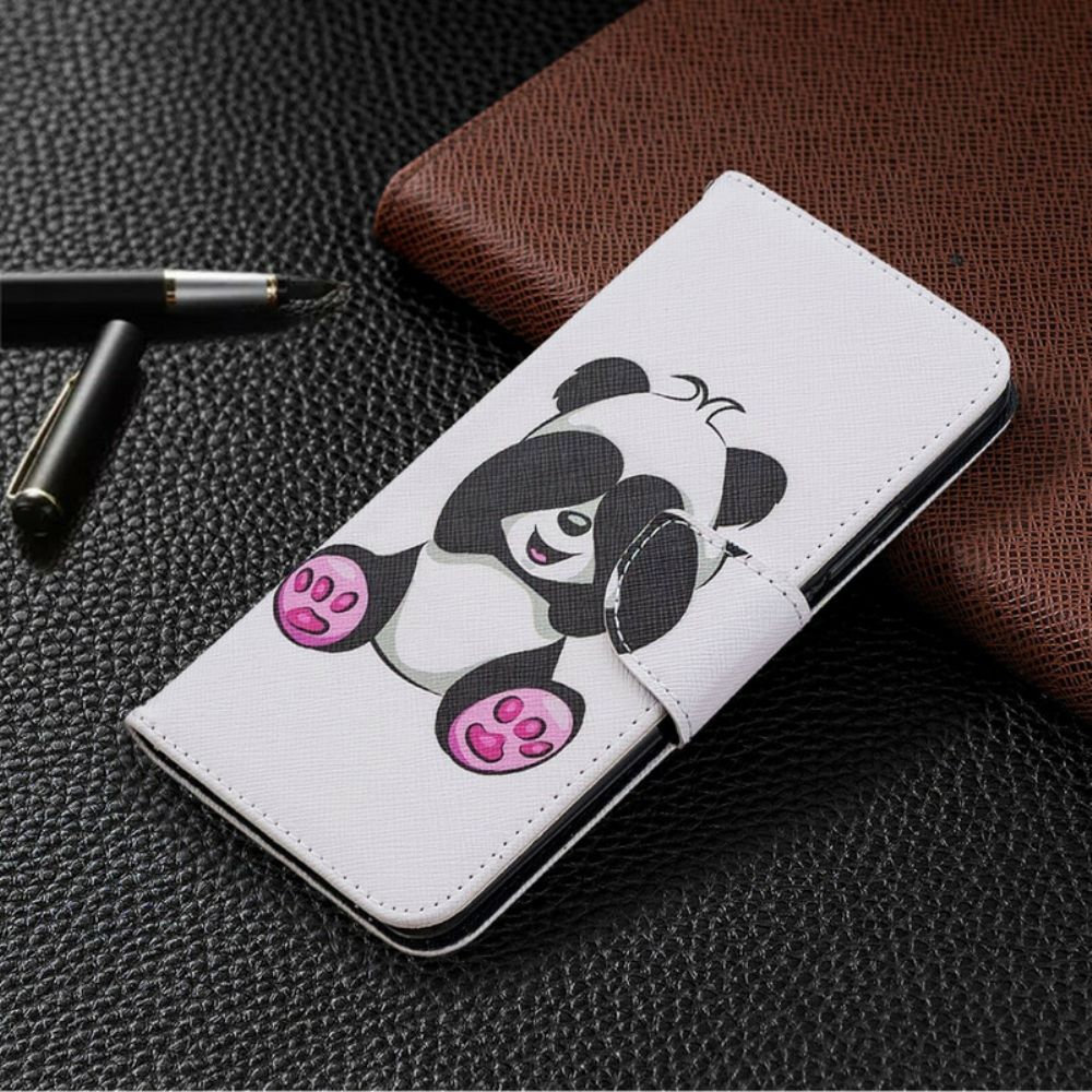 Leren Hoesje voor Xiaomi Redmi 9 Pandaplezier