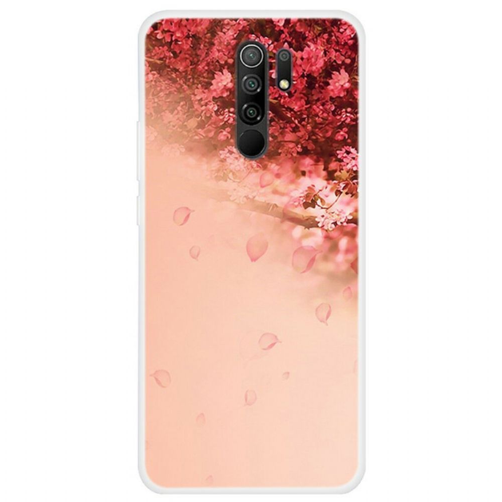 Telefoonhoesje voor Xiaomi Redmi 9 Transparante Romantische Boom