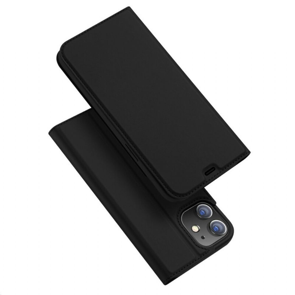 Bescherming Hoesje voor iPhone 12 Mini Folio-hoesje Dux Ducis Pro Series-skin