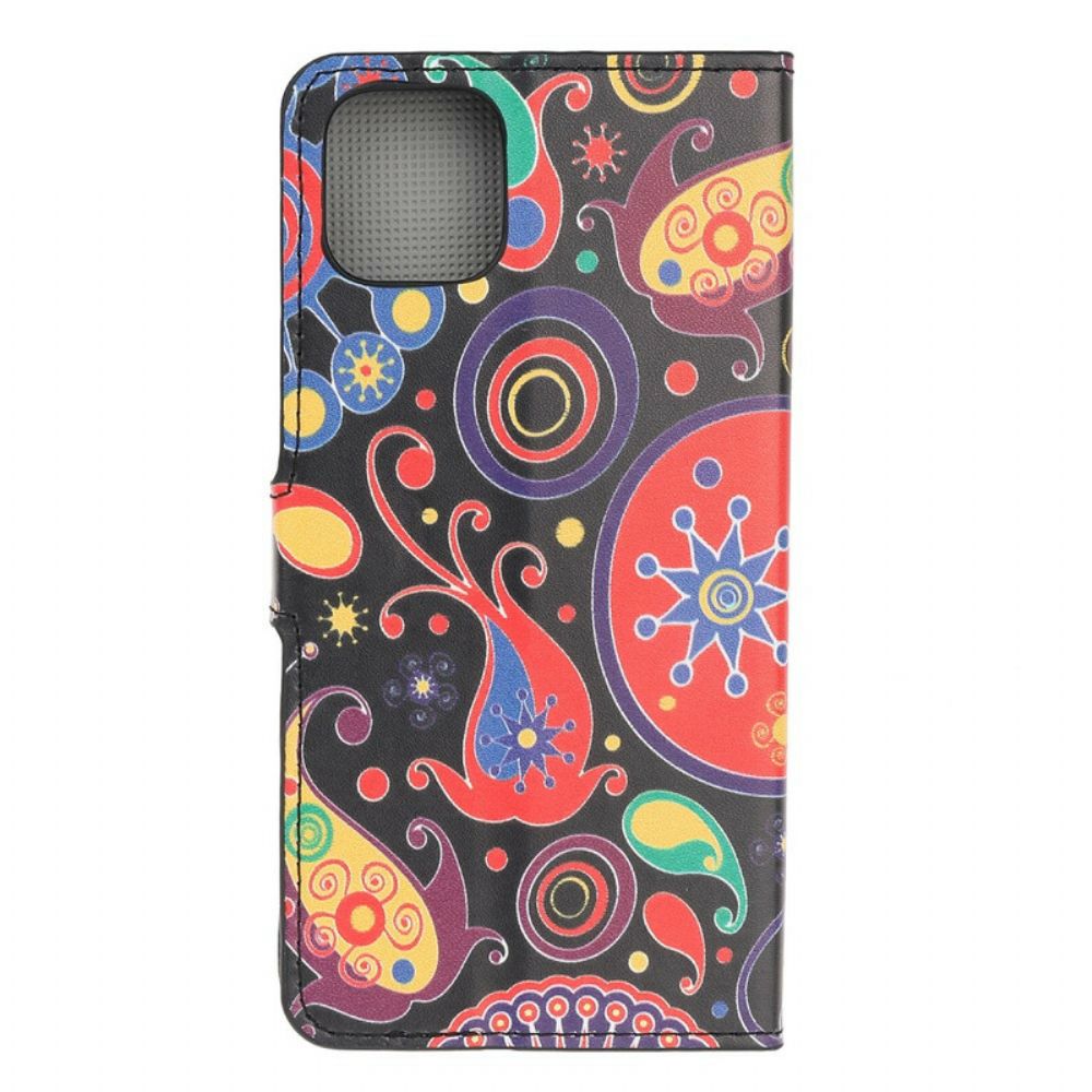 Folio-hoesje voor iPhone 12 Mini Galaxy-ontwerp