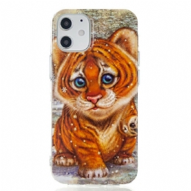 Hoesje voor iPhone 12 Mini Baby Tijger