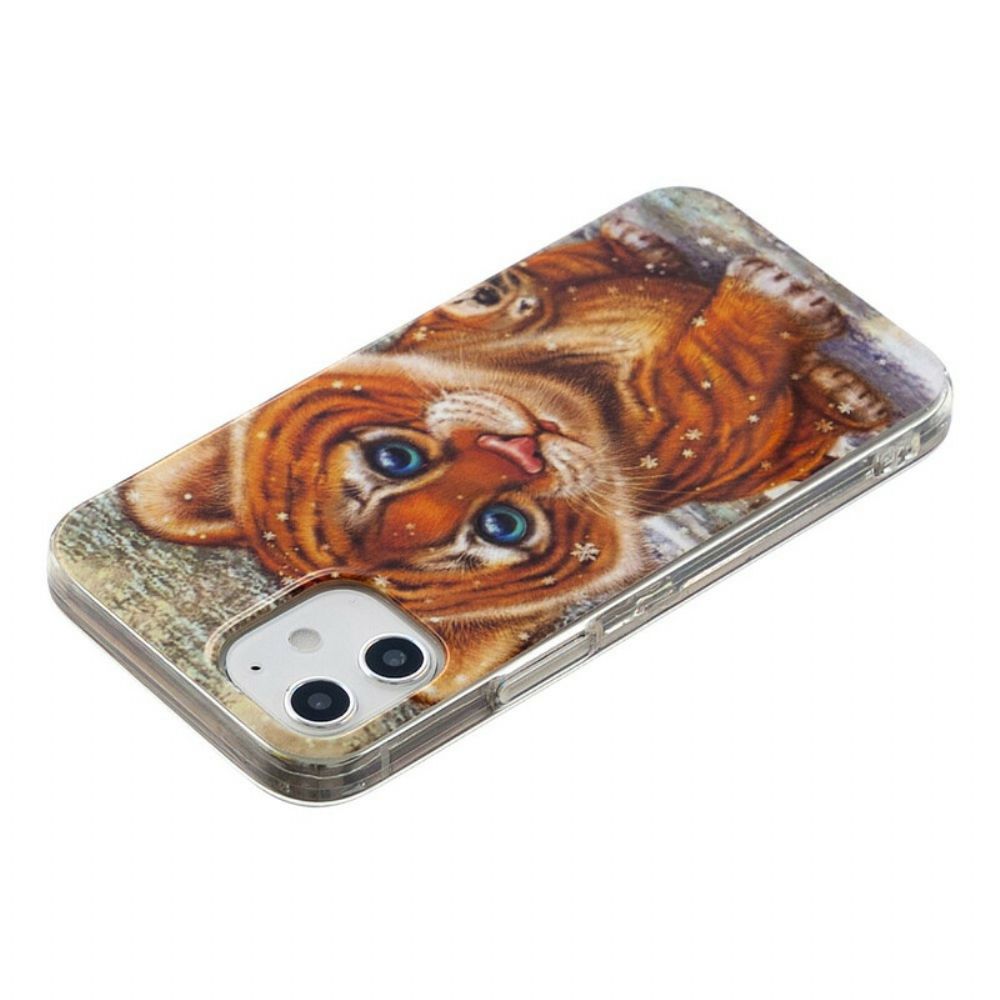 Hoesje voor iPhone 12 Mini Baby Tijger