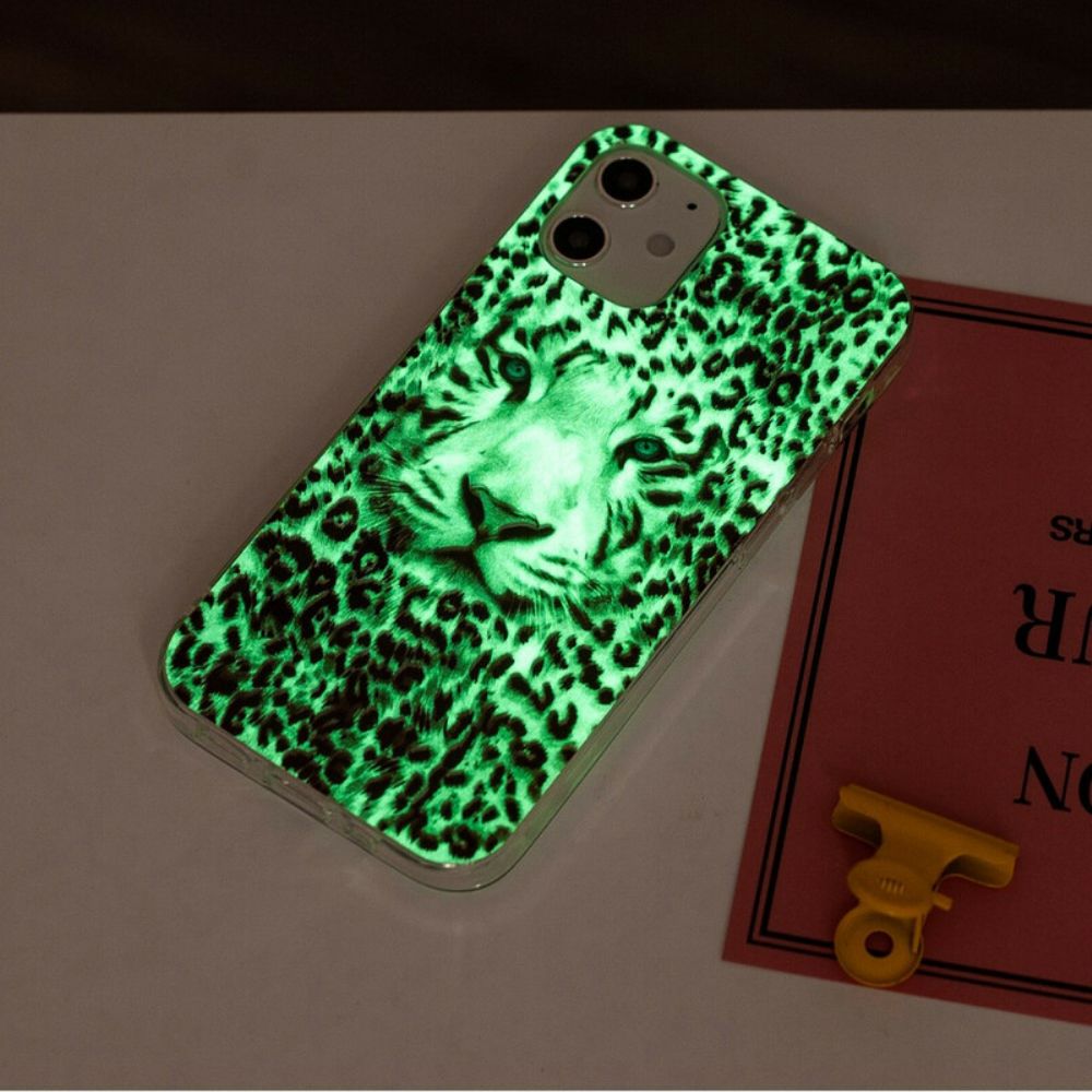 Hoesje voor iPhone 12 Mini Fluorescerende Luipaard