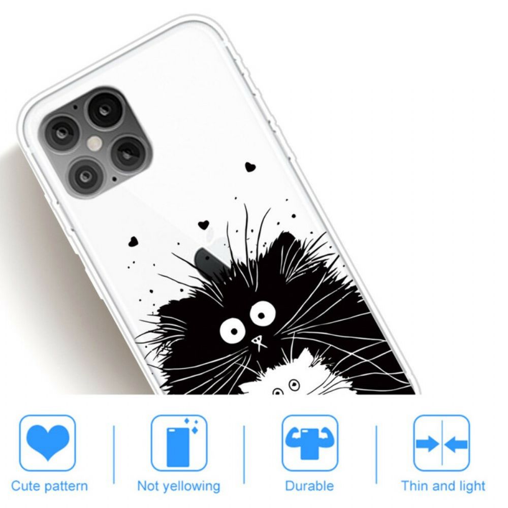 Hoesje voor iPhone 12 Mini Kijk Naar De Katten