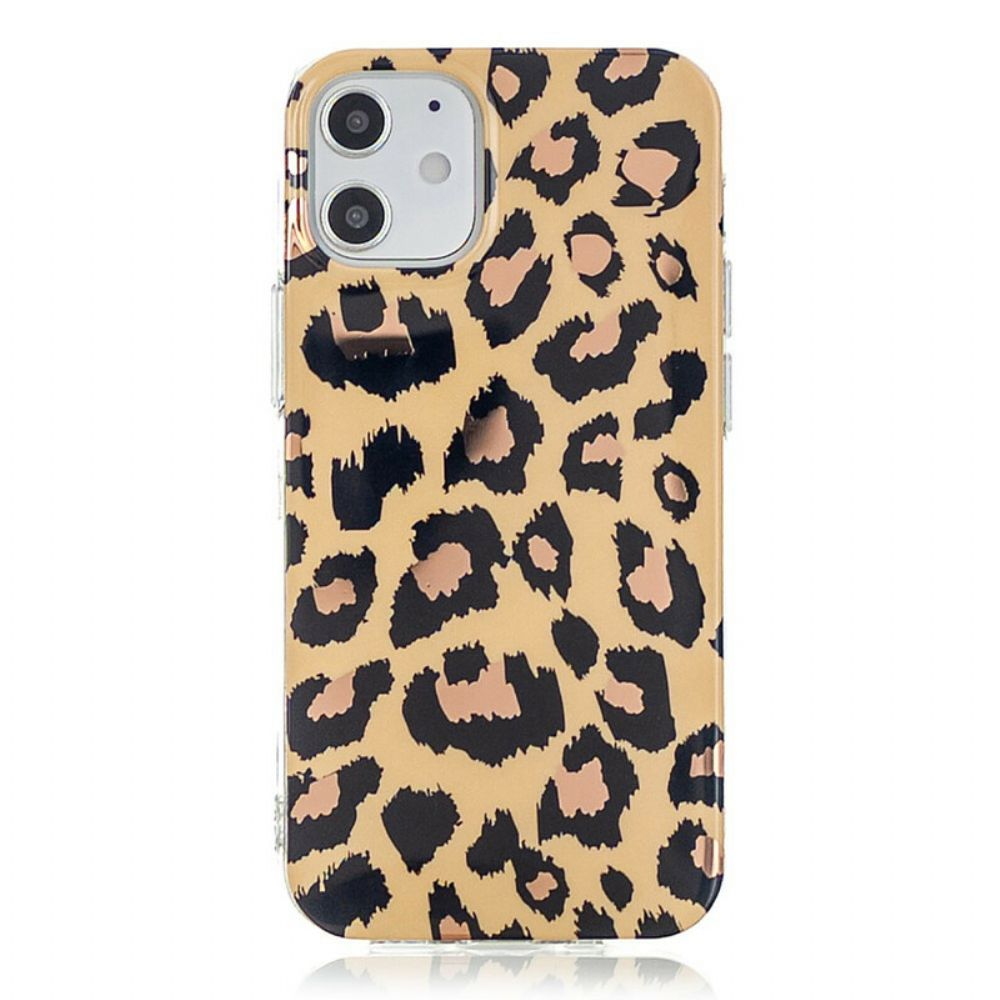 Hoesje voor iPhone 12 Mini Marmerkleurige Geometrie 2