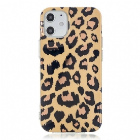 Hoesje voor iPhone 12 Mini Marmerkleurige Geometrie 2