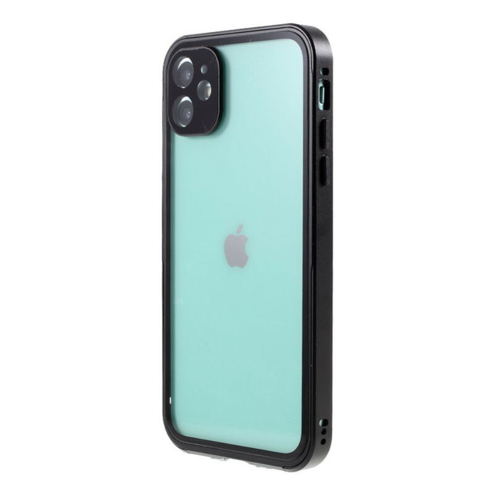 Hoesje voor iPhone 12 Mini Omlijstingen Van Metaal En Gehard Glas