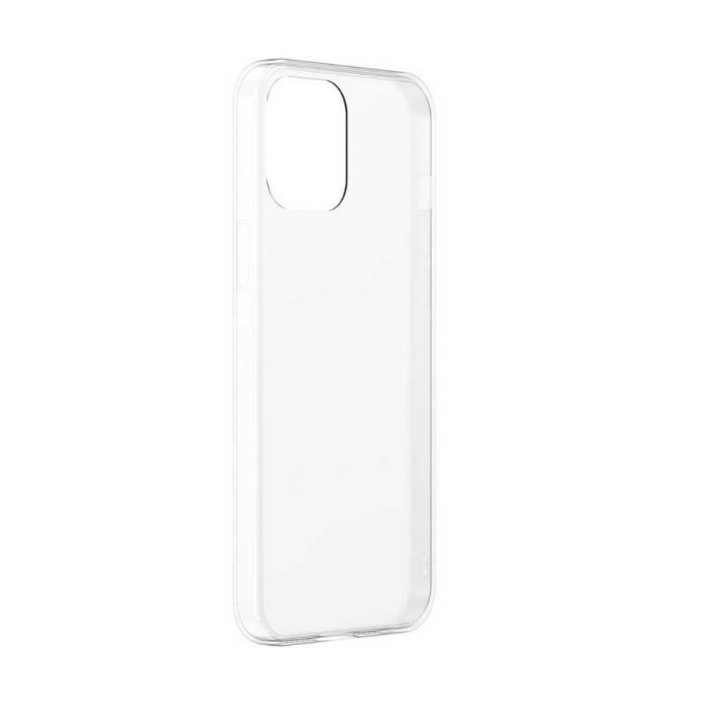 Hoesje voor iPhone 12 Mini Silicone Met Baseus Gehard Glas