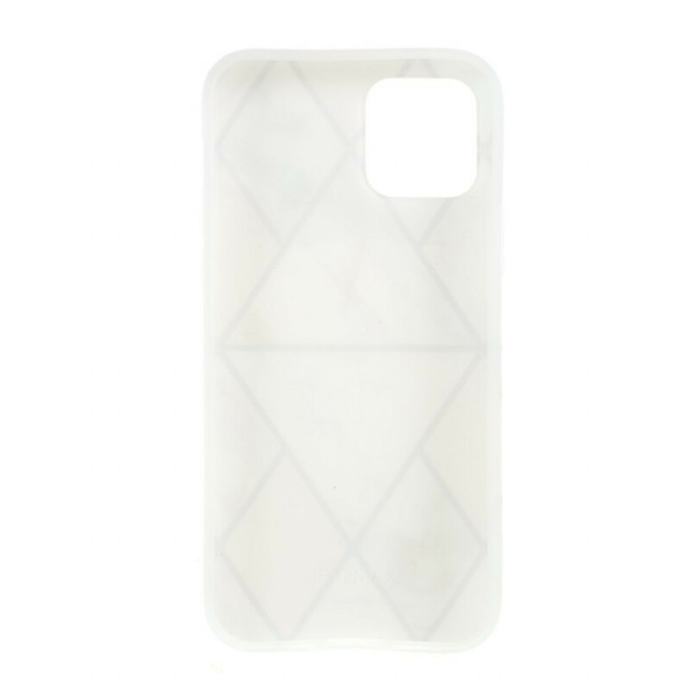 Hoesje voor iPhone 12 Mini Siliconen Marmer Geometrie