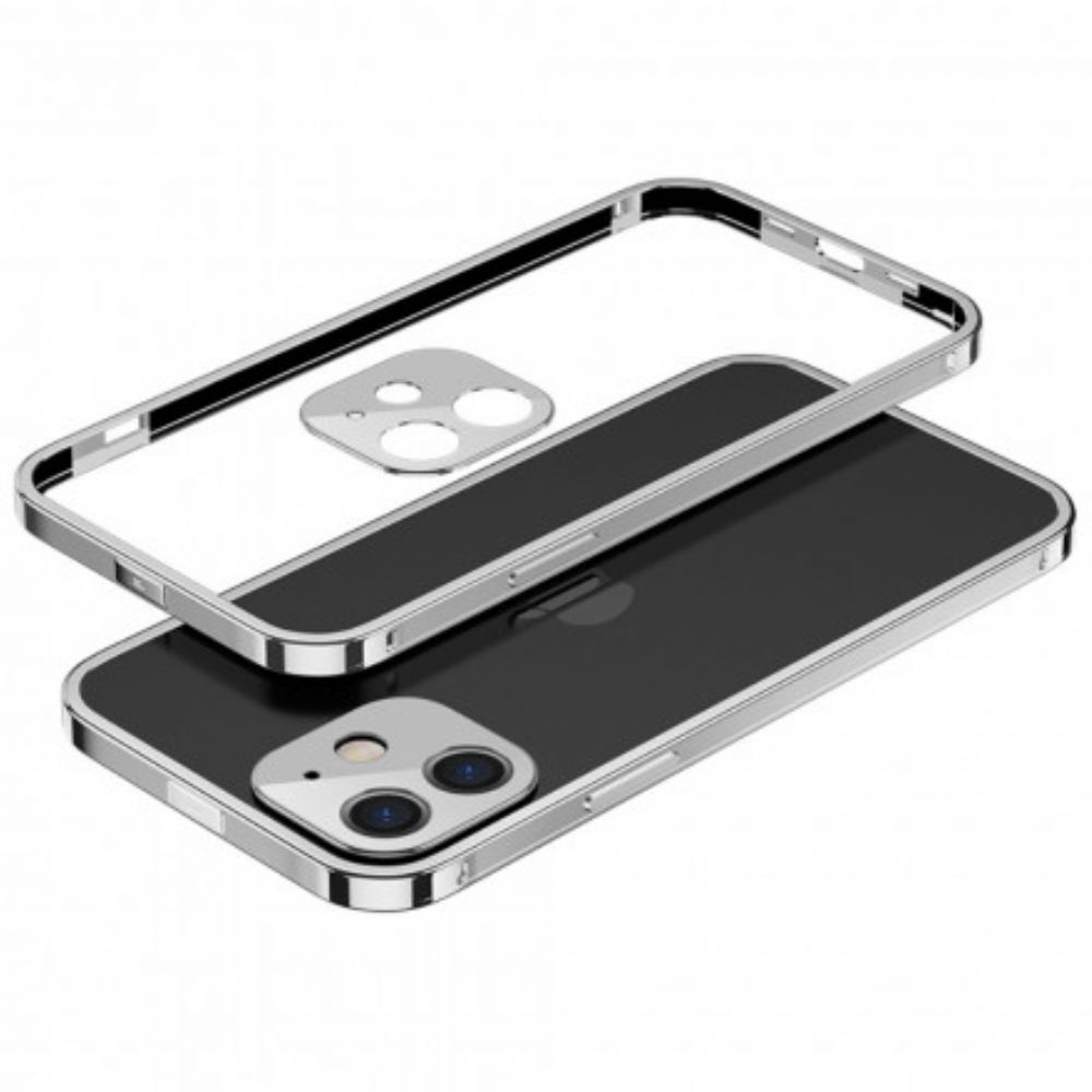 Hoesje voor iPhone 12 Mini Transparante Randen Aluminiumlegering