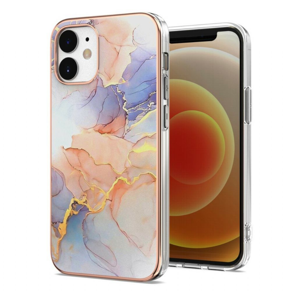 Hoesje voor iPhone 12 Mini Verfijnd Marmer