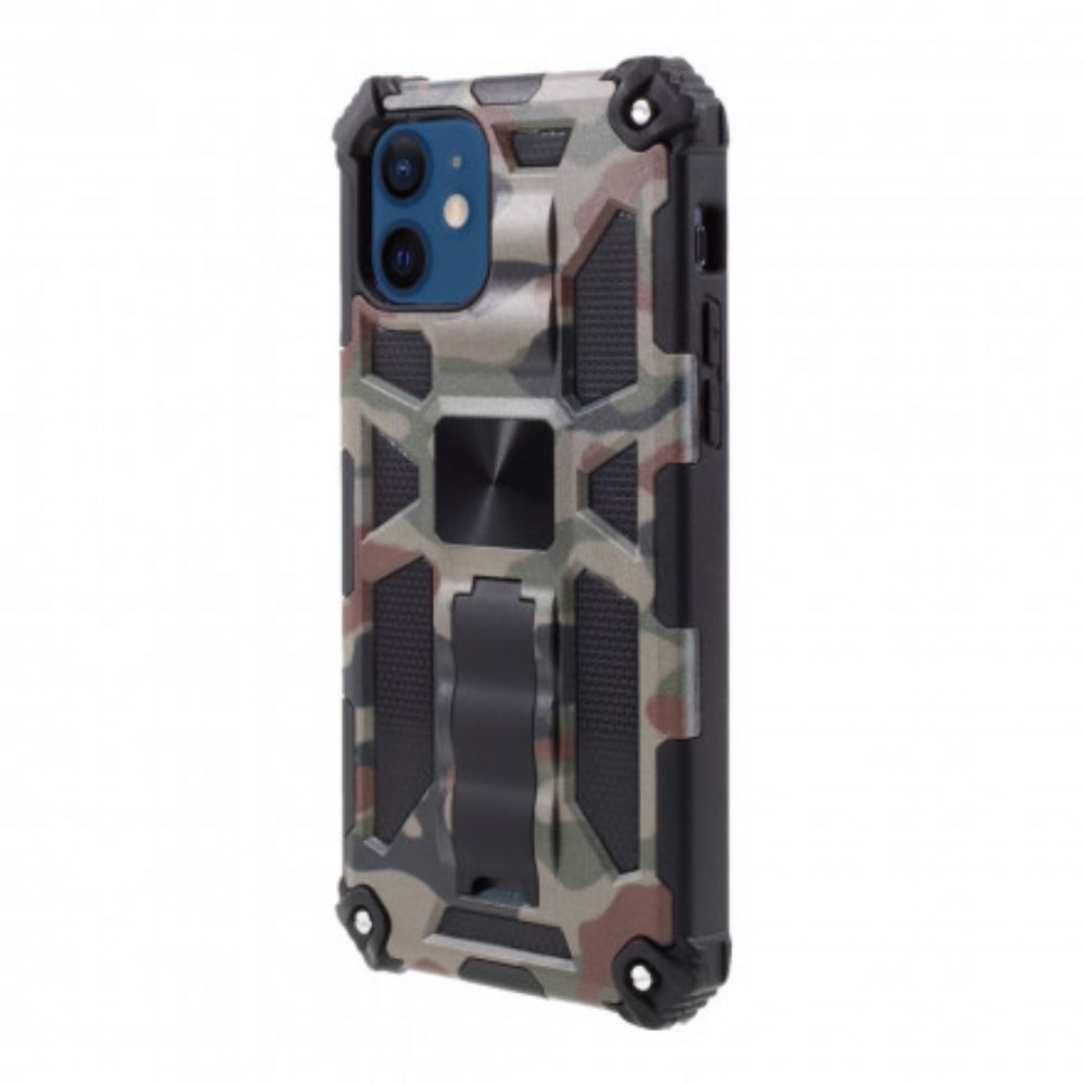 Hoesje voor iPhone 12 Mini Verwijderbare Ondersteuning Camouflage