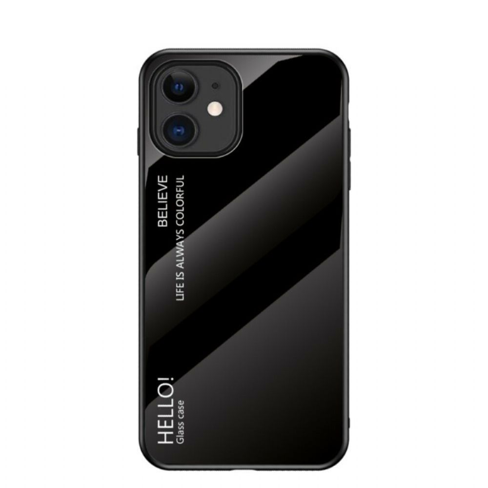 Telefoonhoesje voor iPhone 12 Mini Hallo Gehard Glas