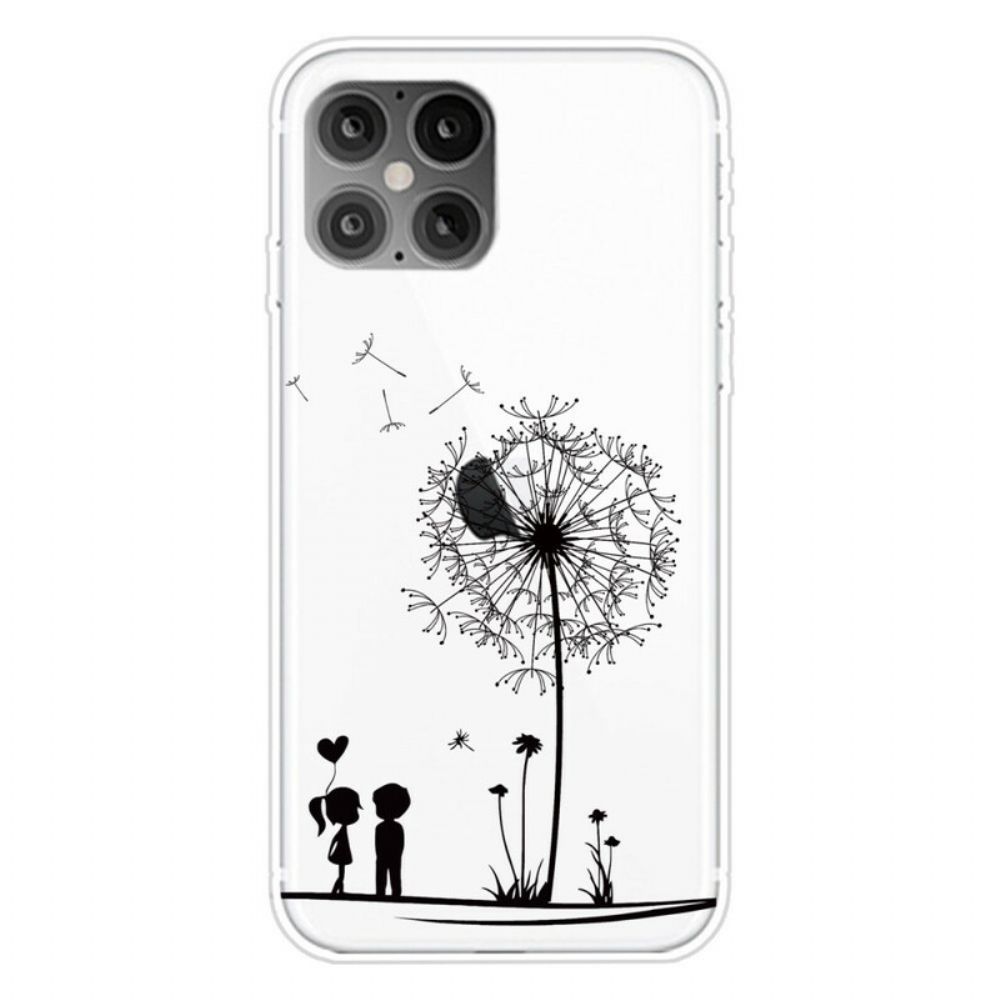 Telefoonhoesje voor iPhone 12 Mini Paardebloem Liefde