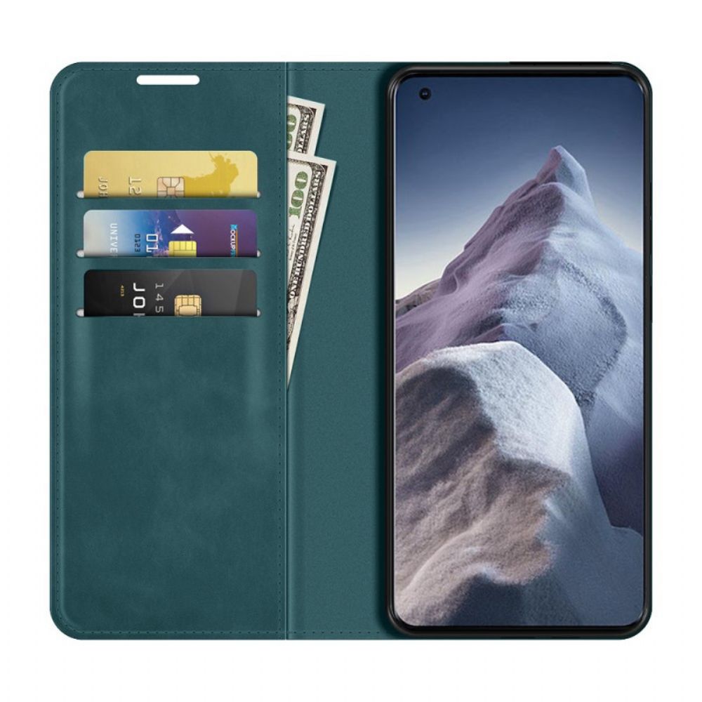 Bescherming Hoesje voor Xiaomi Mi 11 Ultra Folio-hoesje Skin-touch Nieuwe Kleuren