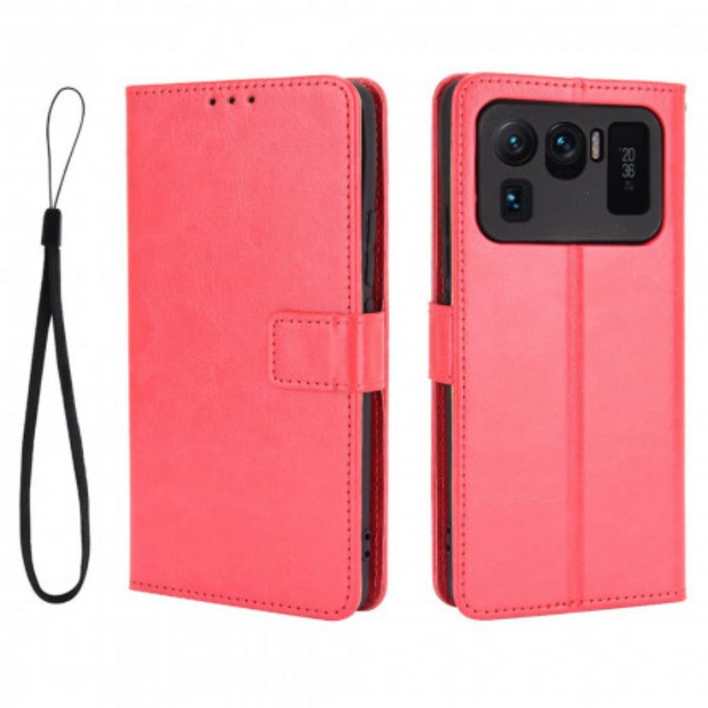 Flip Case voor Xiaomi Mi 11 Ultra Flitsachtig Kunstleer