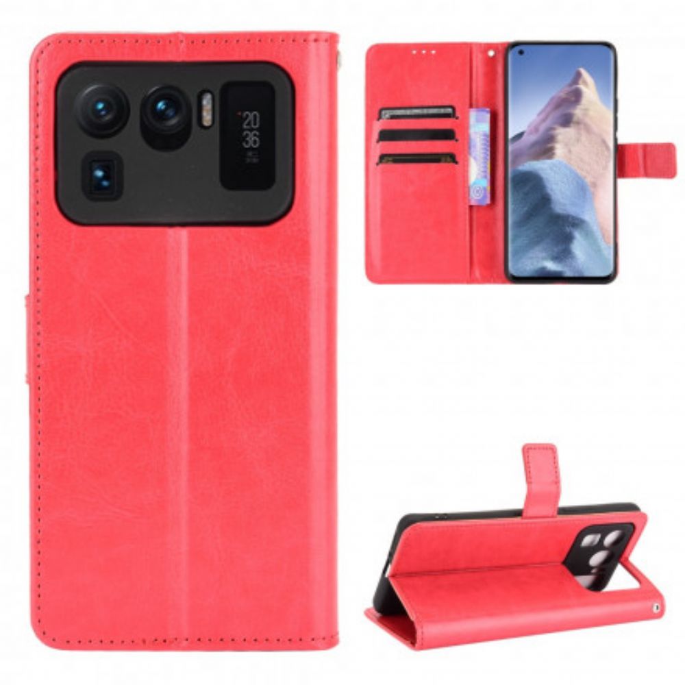 Flip Case voor Xiaomi Mi 11 Ultra Flitsachtig Kunstleer