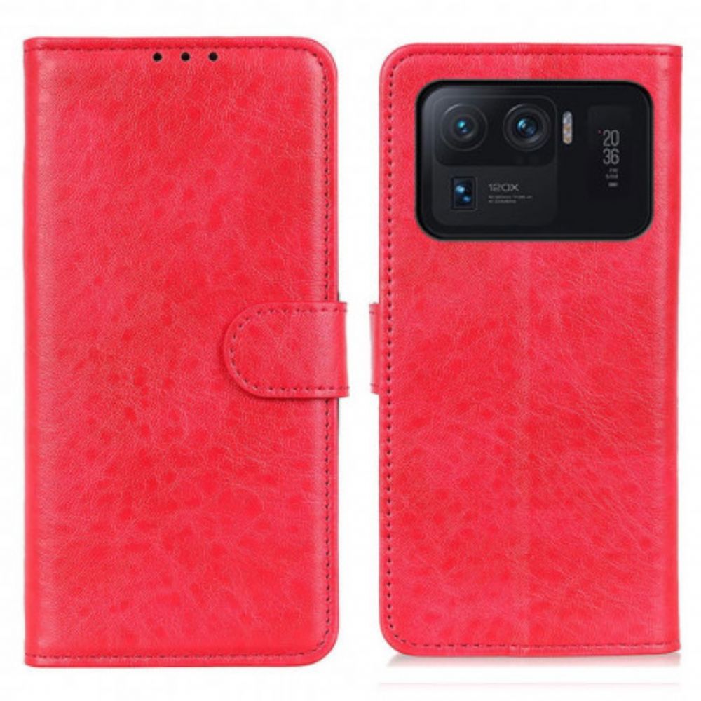 Flip Case voor Xiaomi Mi 11 Ultra Getextureerd Kunstleer