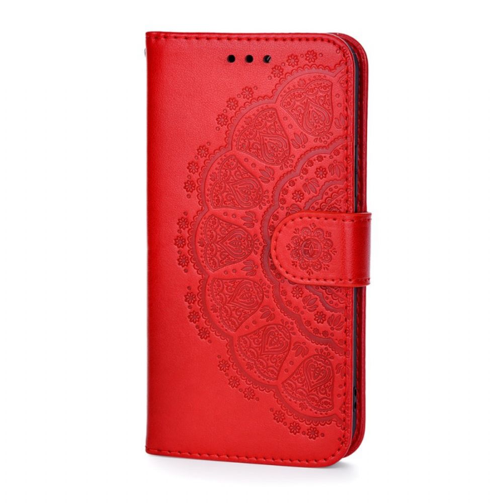 Folio-hoesje voor Xiaomi Mi 11 Ultra Koraal Mandala