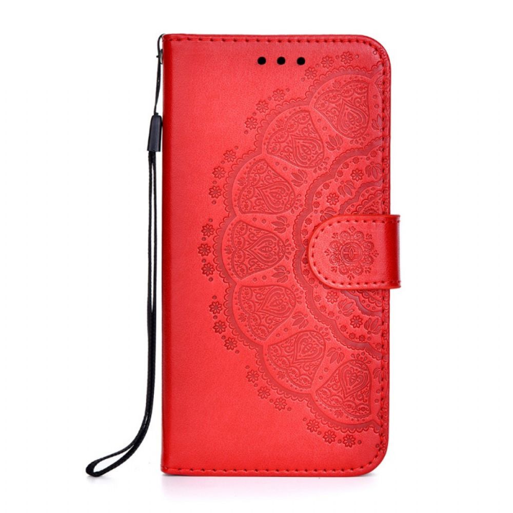 Folio-hoesje voor Xiaomi Mi 11 Ultra Koraal Mandala