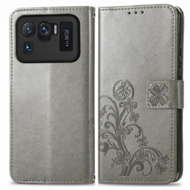 Leren Hoesje voor Xiaomi Mi 11 Ultra Aziatische Bloemen