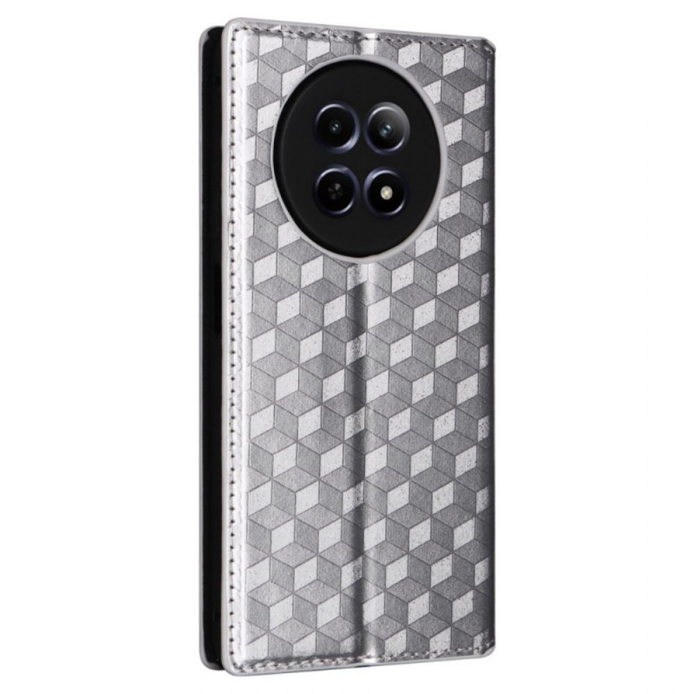 Folio-hoesje Realme 12 / 12x 5g 3d Diamanten Bescherming Hoesje