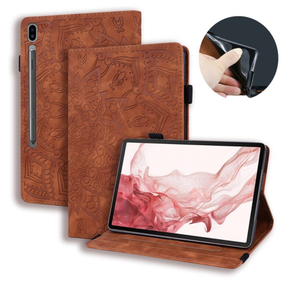 Hoesje Case Samsung Galaxy Tab S9 Fe Plus Telefoonhoesje Bloemmotief