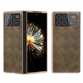 Case Hoesje Xiaomi Mix Fold 3 Telefoonhoesje Geweven Patroon