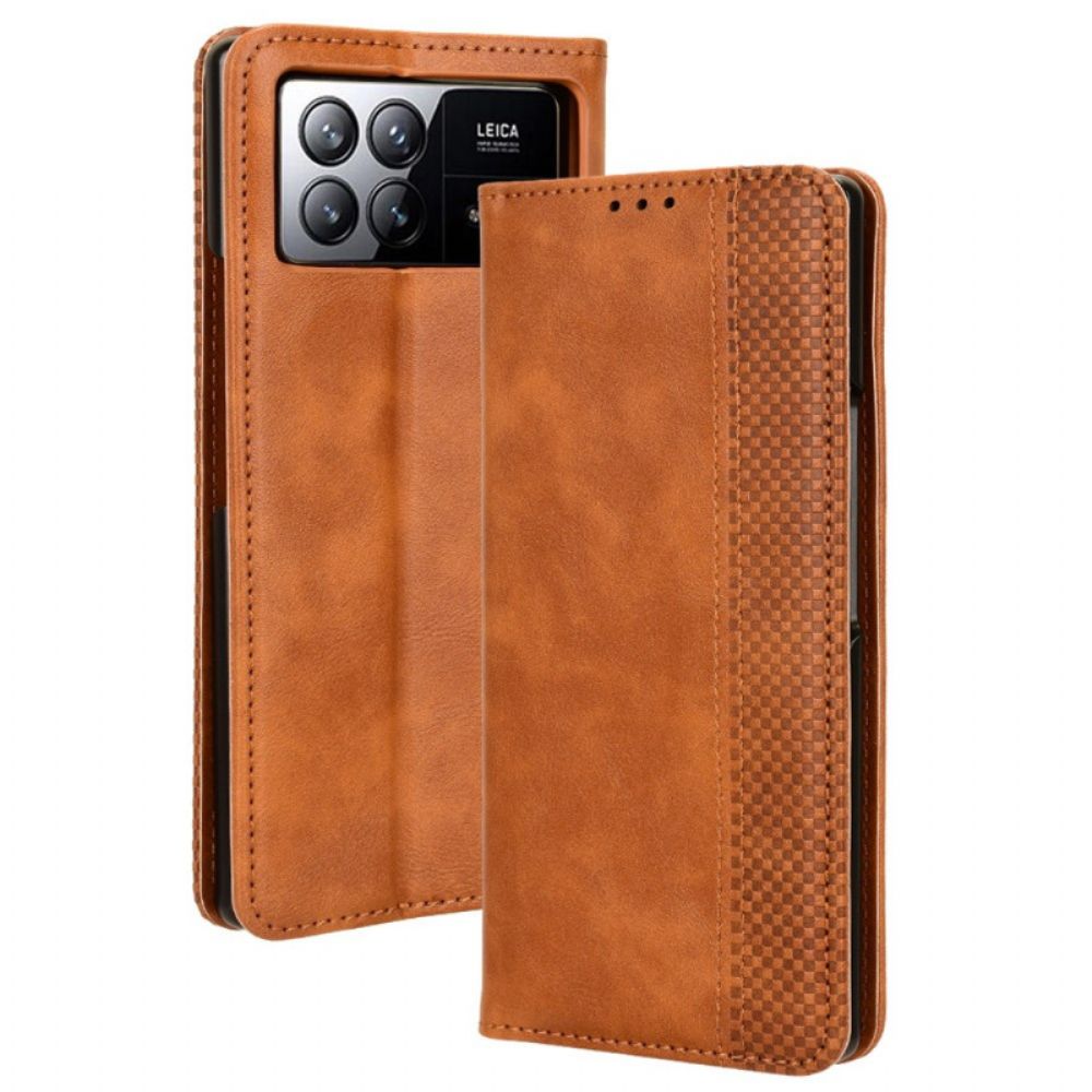 Folio-hoesje Voor Xiaomi Mix Fold 3 Vintage Fries