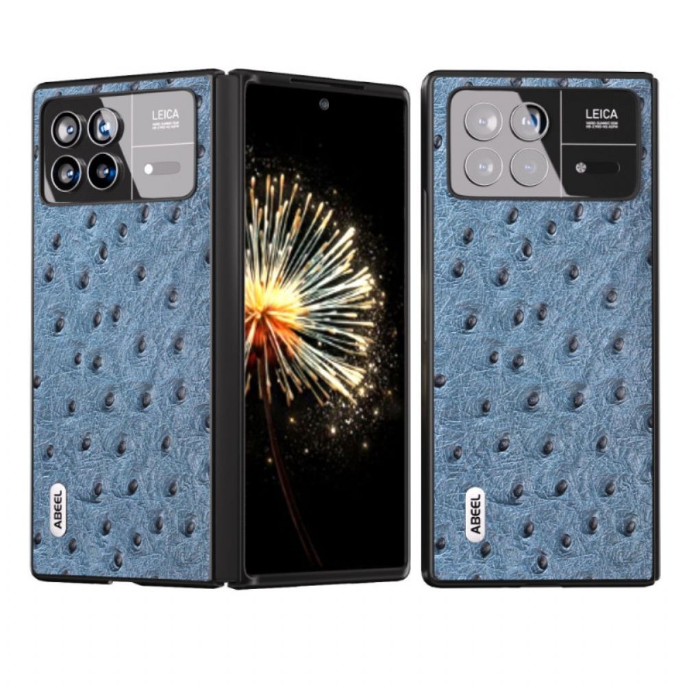 Hoesje Xiaomi Mix Fold 3 Struisvogeltextuur Abeel