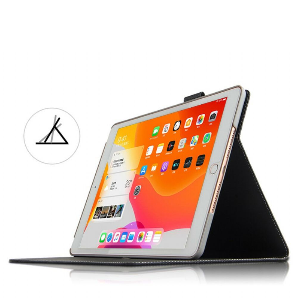 Bescherming Hoesje voor iPad 10.2" (2020) (2019) / Air 10.5" / Pro 10.5" Echt Leer