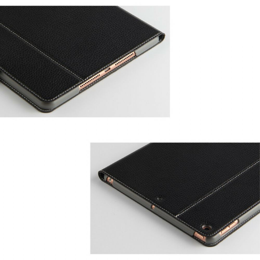 Bescherming Hoesje voor iPad 10.2" (2020) (2019) / Air 10.5" / Pro 10.5" Echt Leer