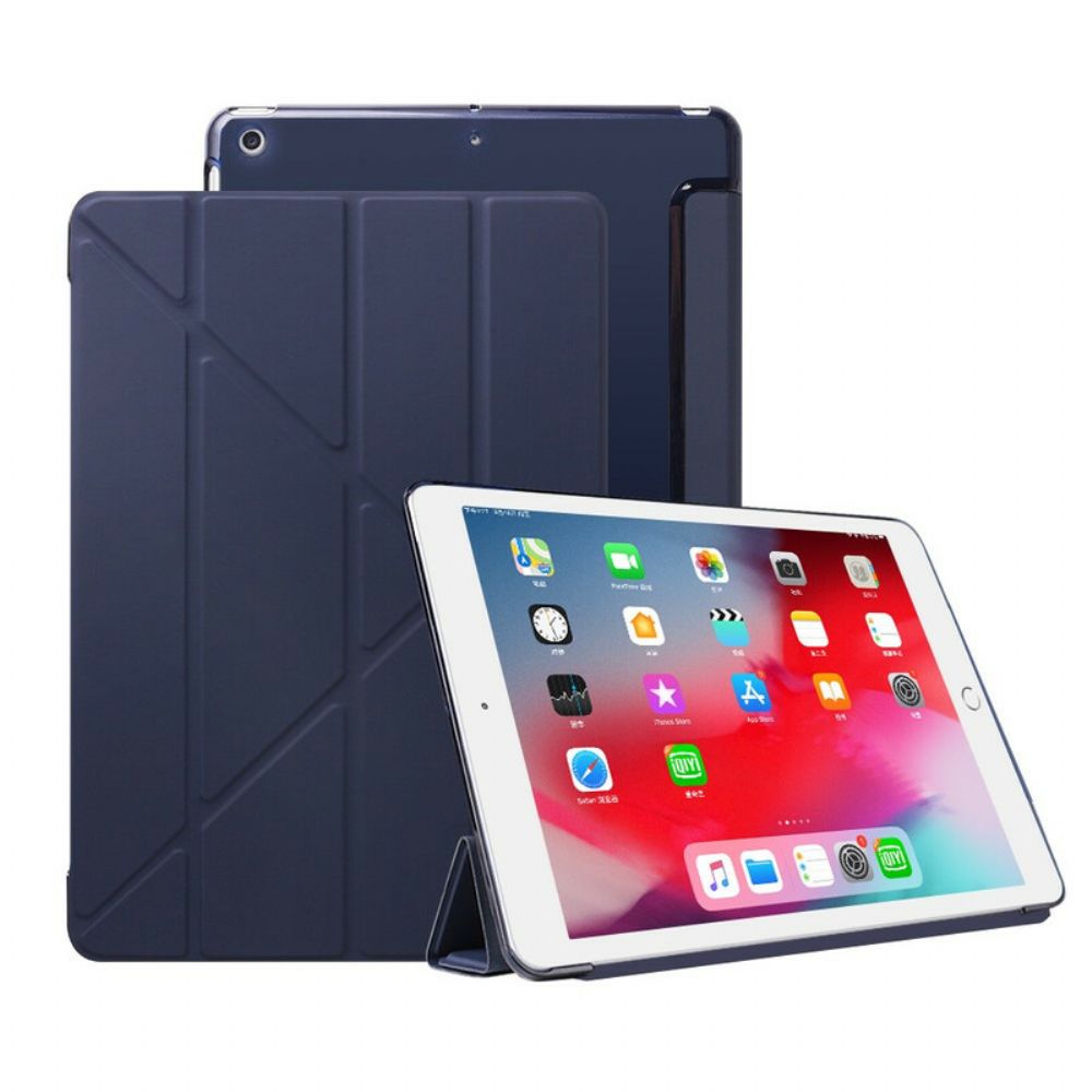 Bescherming Hoesje voor iPad 10.2" (2020) (2019) / Air 10.5" / Pro 10.5" Origami Kunstleer